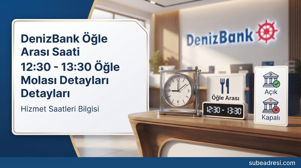 DenizBank Mesai Saatleri 2026