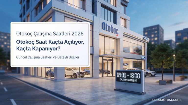Otokoç Çalışma Saatleri 2026